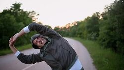 Warm-up before running Stock Footage