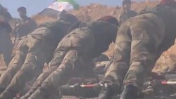 CLEAN : Pro Turkey fighters train in preparation for military assault News Clip