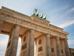 TIME LAPSE: Brandenburger Gate Berlin Stock Footage