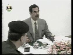 IRAQ: HUSSEIN MEETS WITH REVOLUTIONARY COUNCIL News Clip