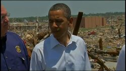 Obama tours twister-ravaged neighbourhood News Clip