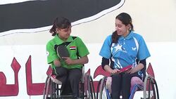 CLEAN : Wounded in bombing Iraq girl now rising table tennis star News Clip