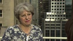 UK PM Theresa May soundbite on Boris Johnson News Clip