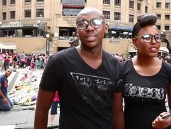 Thousands Of Mourners Leave Flowers At Nelson Mandela Square Stock Footage