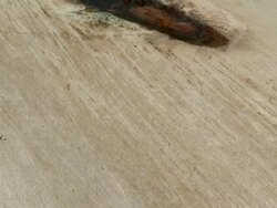 MS PAN Glacial scratching and smoothing in granite rock / Killarney, Ontario, Canada Stock Footage