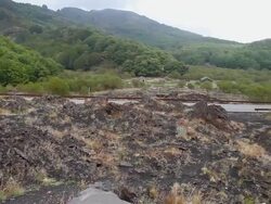 Etna mountain, volcanic slopes Stock Footage