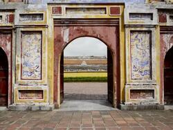 MS Shot of Imperial Citadel / Hue, Thua Thien Hue, Vietnam Stock Footage