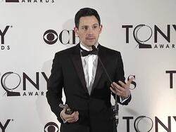 SPEECH: Steve Kaze on his love and passion for the theatre at 66th Annual Tony Awards - Press Room Stock Footage
