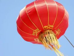 Paper Lanterns in Chinese New Year Stock Footage