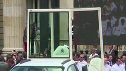 CLEAN : Colombia: Santos presents popemobile ahead of Pope's visit News Clip