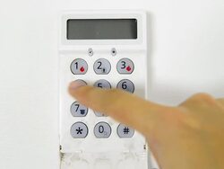 Arming Security System Stock Footage