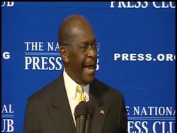Republican presidential candidate Herman Cain says he was "falsely accused" of sexual harassment while he led the National Restaurant Association in the 1990s. News Clip