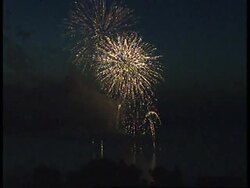 Beach fireworks for D-Day anniversary News Clip