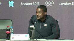 CLEAN: Gatlin gets bronze in 100m, Richard-Ross gold in 400m News Clip