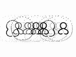 USERS - female, pure black dots (LOOP) Stock Footage