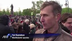 VOICED : Manifestacion contra Putin en Moscu News Clip