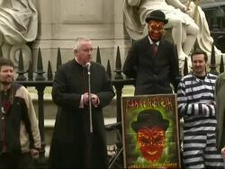 Bishops Debate Eviction with Protesters News Clip