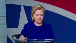 Former Secretary of State Hillary Clinton honored designer Ralph Lauren at a naturalization ceremony in Washington, Tuesday for his work helping preserve American artifacts. (June 17) News Clip