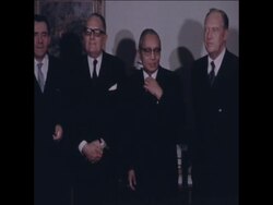 SYND 24-10-70 U THANT BIG FOUR MEETING News Clip