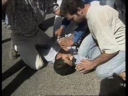 WEST BANK: VIOLENT PROTESTS AT HEBRON MUNICIPALITY News Clip