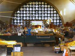 MS View of Fruit and vegetable Market / Armenia Stock Footage