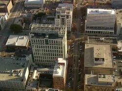 MS AERIAL Shot of buildings at Columbia / South Carolina, United States Stock Footage