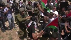 Clashes between Palestinian protesters and Israeli forces near Bethlehem News Clip