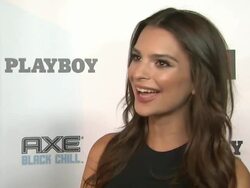 INTERVIEW - Emily Ratajkowski on supporting AXE Black Chill, being a fan of kick-ass, this being her first time at Comic Con, the craziest costume she's seen and how the 'Blurred Lines video changed her life. Stock Footage