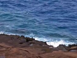 Rocky Oahu shore 2 Stock Footage