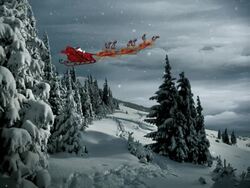 Christmas Santa Claus Scene Stock Footage