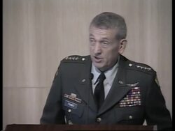 US Gen Tommy Franks meets Mubarak, soundbites News Clip