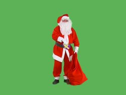 Santa Giving Presents Stock Footage
