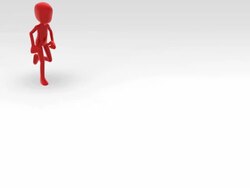 3D Character Runners HD Animation Stock Footage