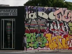 Wynwood Section Of Miami Attracts Area Graffiti Artists Stock Footage