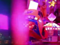 CU Shot of People enjoying amusement ride at funfair, flying bobs / Cologne, Germany Stock Footage