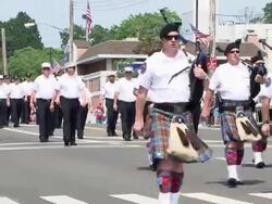 Annual Little Neck-Douglaston Memorial Day Parade Stock Footage
