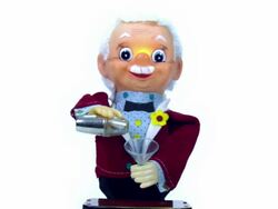 DRINKING BARTENDER-VINTAGE TOY-1080HD Stock Footage