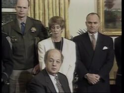 USA: PRESIDENT CLINTON URGES CONGRESS TO CLAMP DOWN ON GUN SALES News Clip