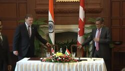 Canadian and Indian foreign ministers hold talks News Clip