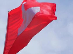 Flag of Switzerland : HD Slow motion Stock Footage