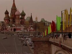 MS TU Shot of Kremlin / Moscow, Russia, Russia Stock Footage