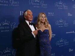 George Hamilton, Alana Stewart at 2014 Princess Grace Awards Gala With Presenting Sponsor Christian Dior Couture Stock Footage