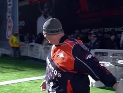 Superbowl fans in Times Square News Clip