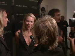 Naomi Watts and Valerie Plame Wilson at the Giorgio Armani & The Cinema Society Host A Screening of 'Fair Game Stock Footage