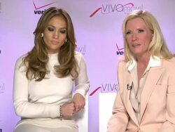 INTERVIEW - Jennifer Lopez, Marni Walden on broading the experience at Verizon Wireless Press Conference Announcing Viva Movil by Jennifer Lopez Stock Footage
