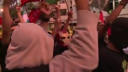 CLEAN : Brazil police prevent protest near Maracana stadium News Clip