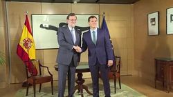CLEAN : Spains Rajoy meets Ciudadanos chief on forming government News Clip