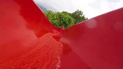 Water Park, slope down Stock Footage