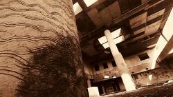 Abandoned building in Chiangmai Thailand Stock Footage