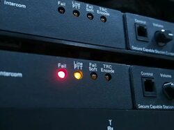 Radio fail status Stock Footage